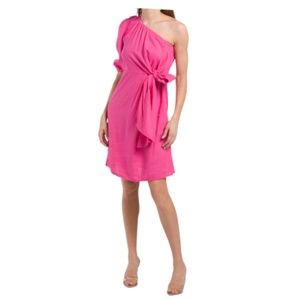 Brand New FORCYNTHIA One Shoulder Side Tie Dress